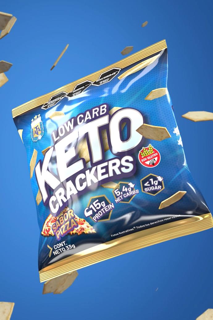 Lowcarb Keto Crackers Gentech el snack saludable para tu dieta keto 2