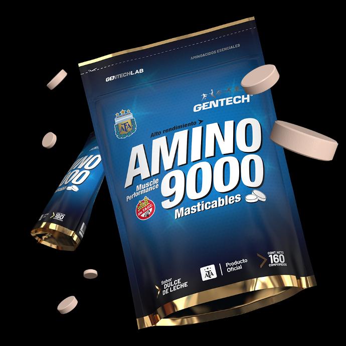 Aminoácidos Masticables Gentech Amino 9000