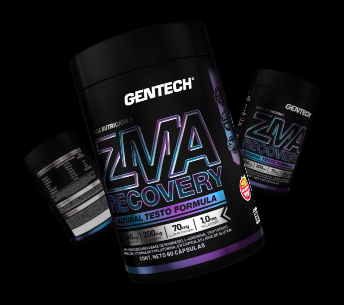 ZMA Gentech Zinc, Magnesio y Vitamina B6.