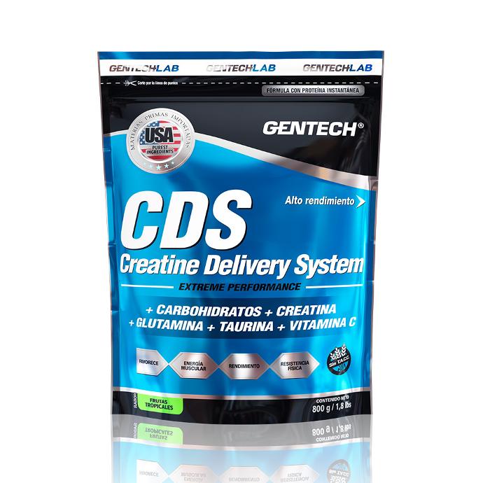 CDS carbohidratos con creatina glutamina taurina y vitamina C Gentech Suplementos Deportivos