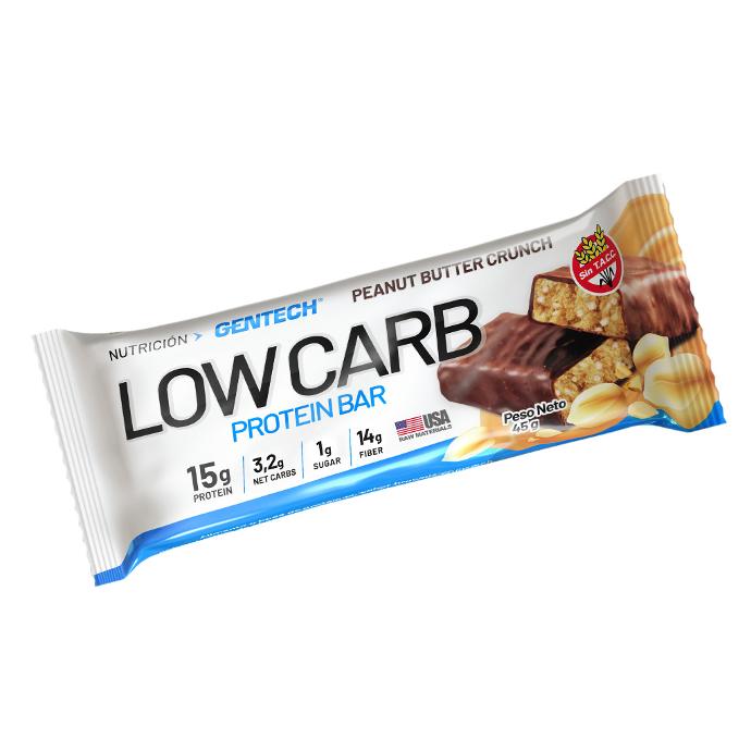 Barras proteicas Low Carb Peanut Butter Gentech Suplementos Deportivos