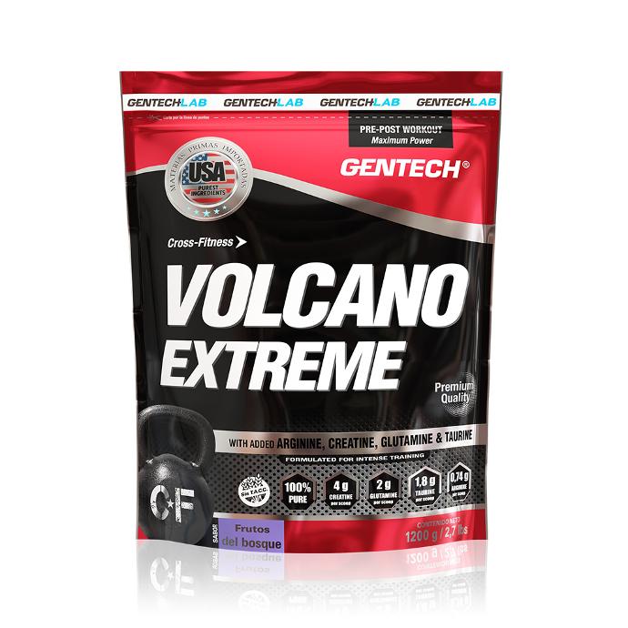 Volcano Extreme Creatina Arginina Glutamina y Taurina Gentech Suplementos Deportivos