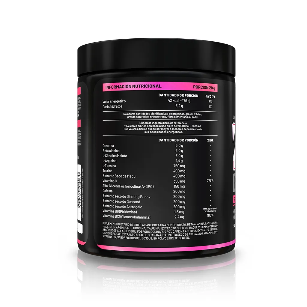 PRE WORKOUT WILD GENTECH | GenTech Suplementos AFA