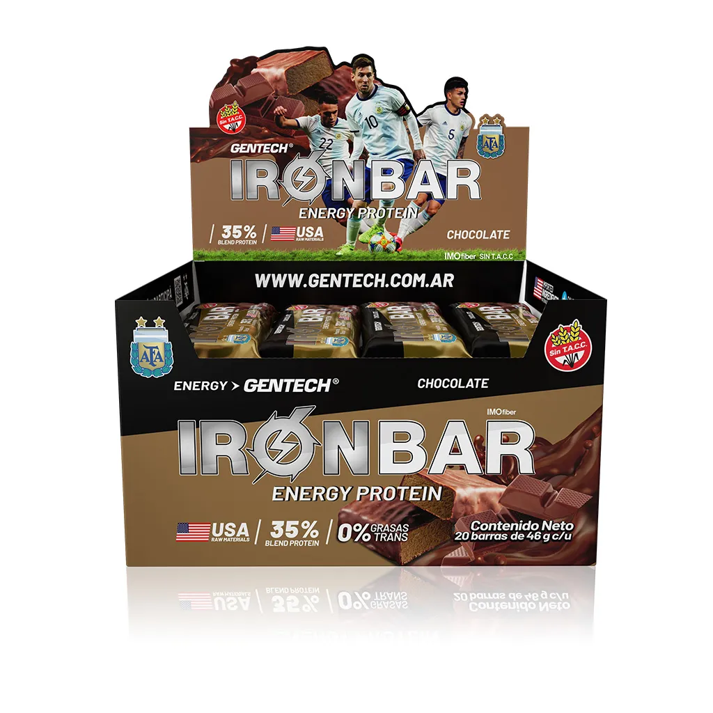 [GTIBCH020] Iron Bar Afa Barra Proteica x 20 (Chocolate)