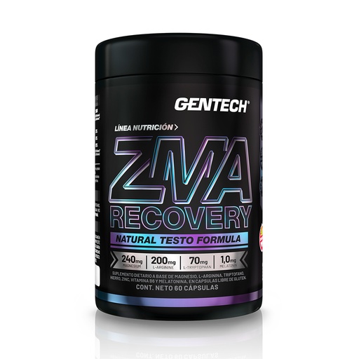 [GTZMA0060] ZMA Gentech Zinc, Magnesio y Vitamina B6.